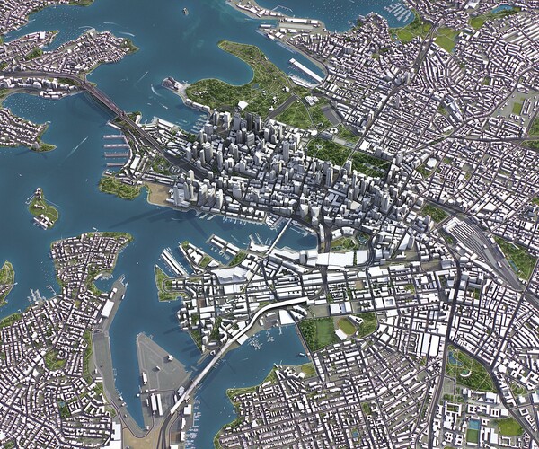 ArtStation - Sydney - 3D city model | Resources