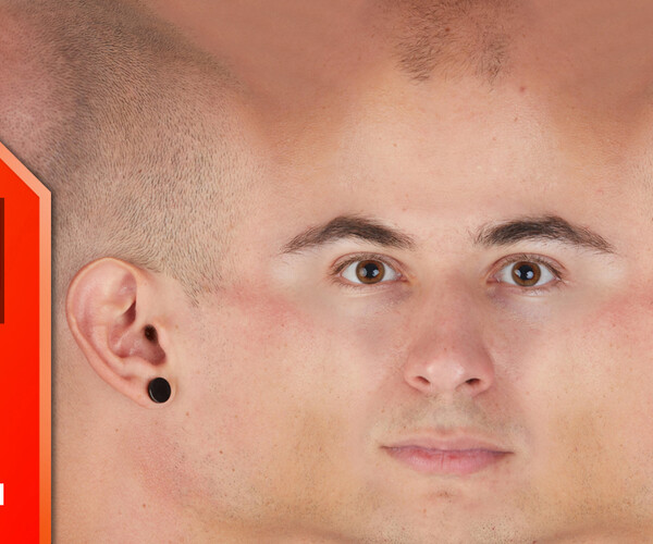 ArtStation - Premade Male Head Texture | Dylan Parker | Game Assets