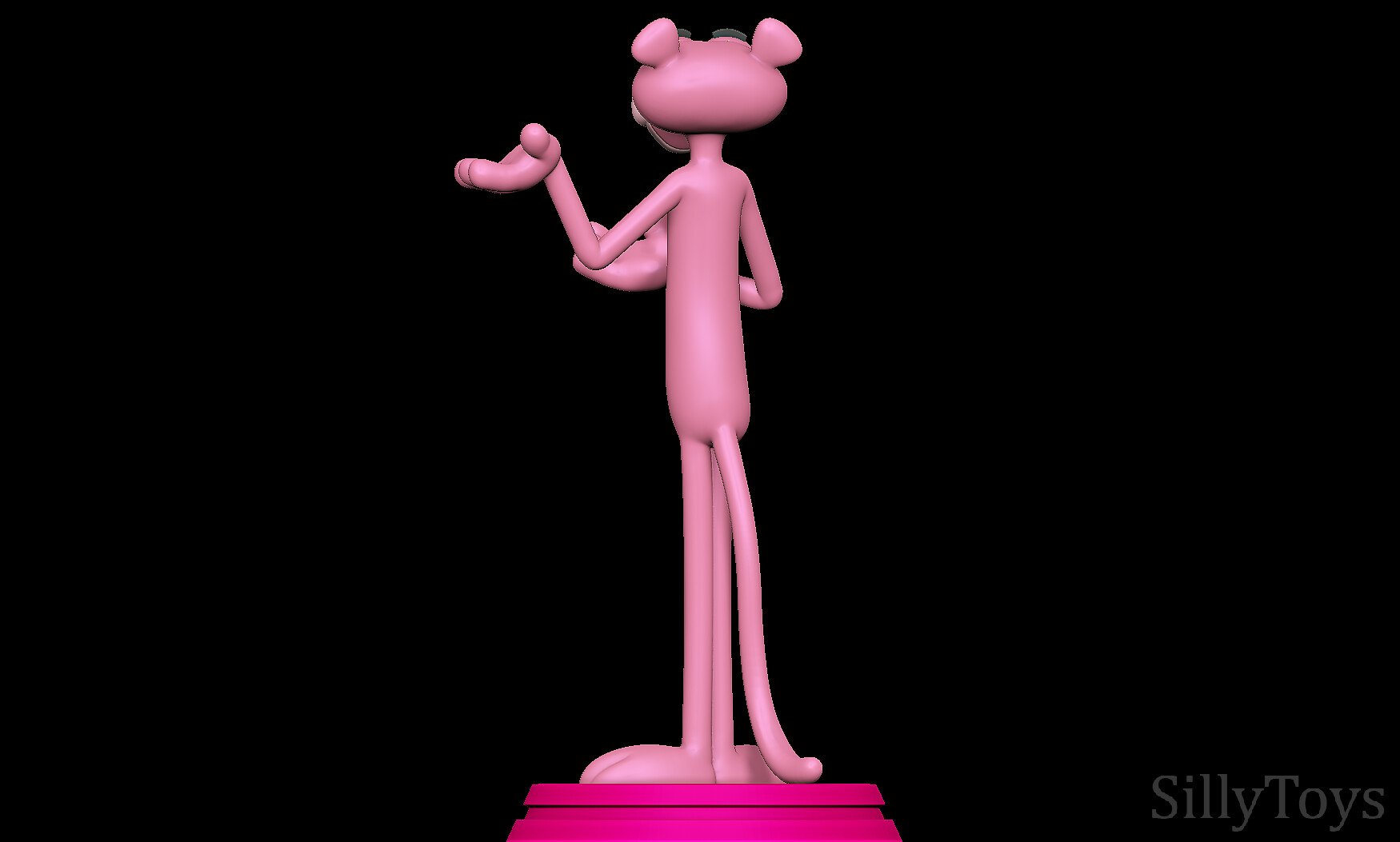 Pink Panther Free 3D Print Model in Animals 3DExport