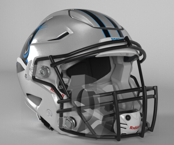 NFL Helmets AFC East Collection PBR 3D Model