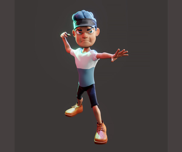 ArtStation - Rigged Boy in Blender 3.0 - Character Design - Luke | Game ...