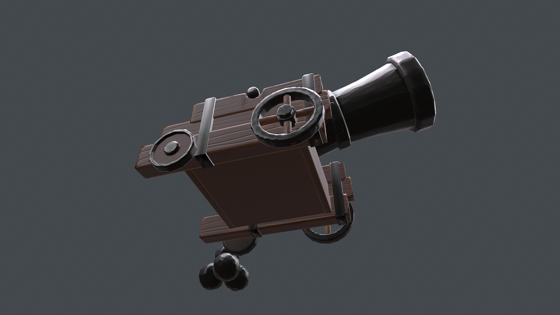 ArtStation - Pirate Cannon Low-poly | Game Assets