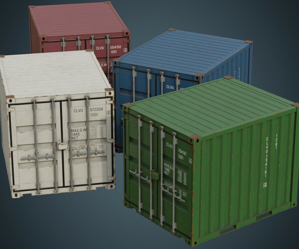 ArtStation - Cargo Container 5B | Game Assets