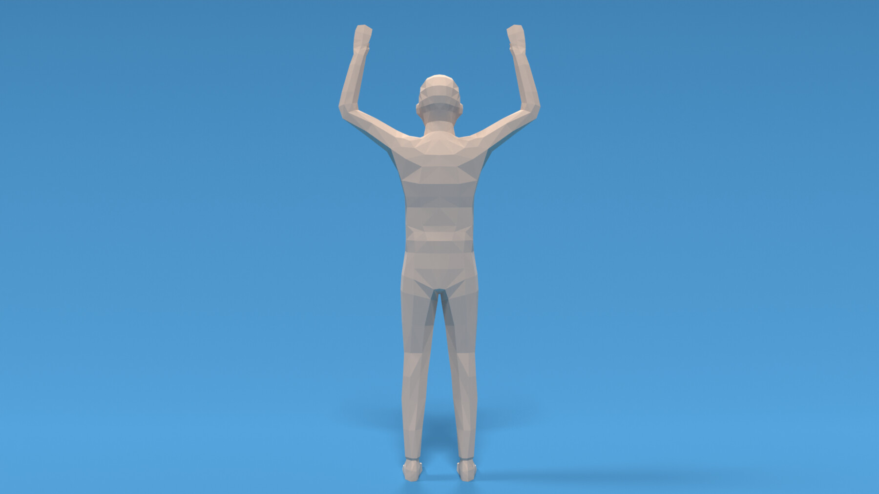 ArtStation Low Poly Kid Hands Up Game Assets