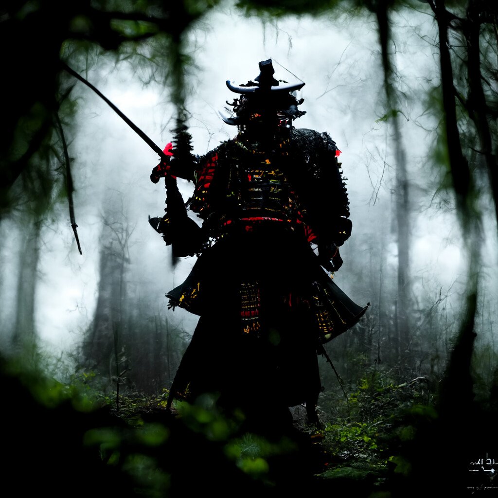 ArtStation - Samurai in the dark forest that comes for you | Artworks