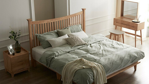 Raum Seven Tree Solid Wood Bed