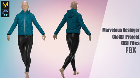 Women's outfit №103 "Marvelous Designer" /Zprj/ OBJ+FBX