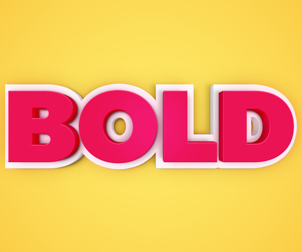 ArtStation - Bold Text Effects, PSD Template File | Artworks