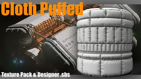 Puffed Cloth - Textures - Substance Designer