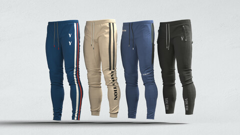 Men's sport pants . Clo3D , Marvelous Designer