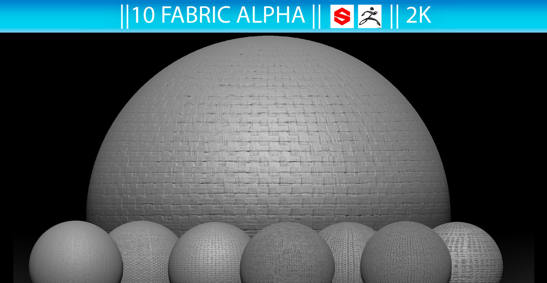 10 Fabric Alphas for ZBrush vol. 1 preview