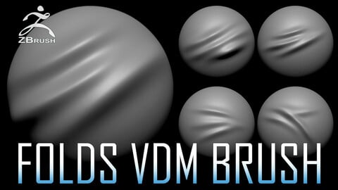 20 Folds VDM Brush for ZBrush