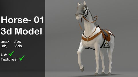 Horse 01_ 3d model