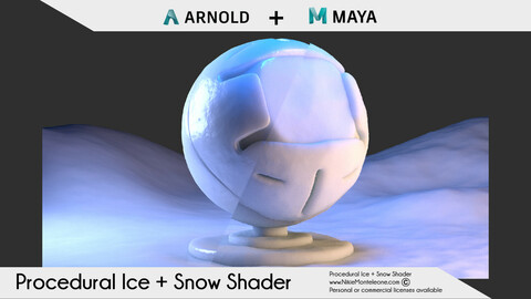 Procedural Ice + Snow Shader