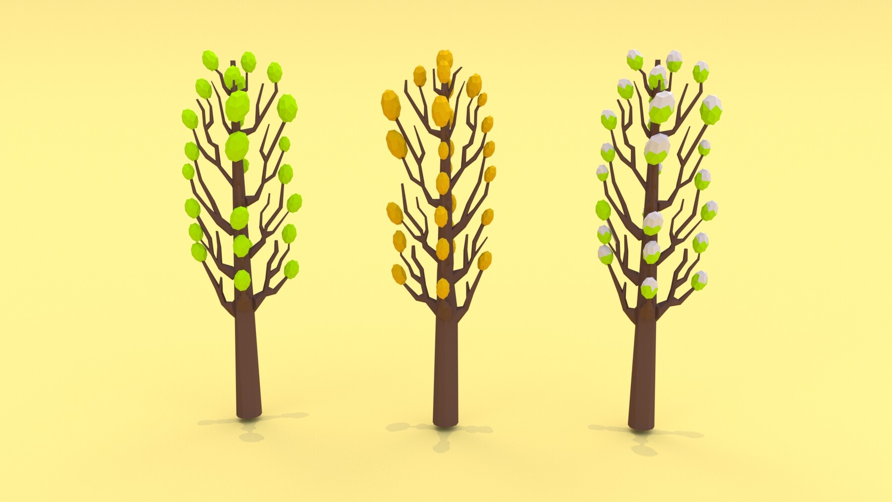 Trees pack. 3d модели деревьев pack. 3d models trees for printing. orchard rows apple trees vector.