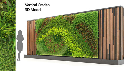 Green Wall Vertical Garden of 9 Plant Types