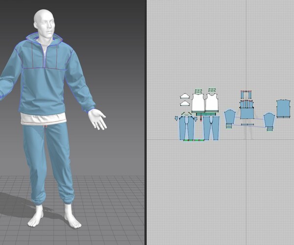 ArtStation - sportswear clothes set | Game Assets