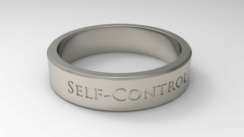 Self-Control Ring Platinum