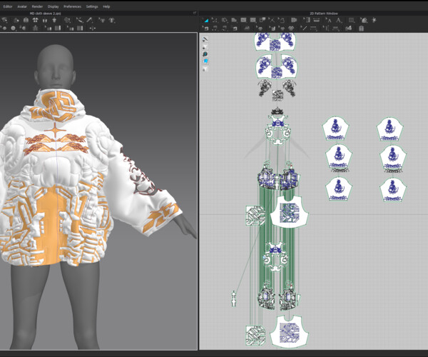 ArtStation DIGITAL FASHION JACKET FUTURE TECH JACKET CLO 3D