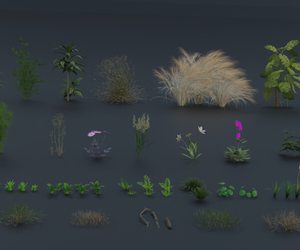 ArtStation - Grass pack 1.1 | Realistic Textured File | Download Now ...