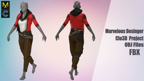 №109 "Marvelous Designer" /Zprj/ OBJ+FBX