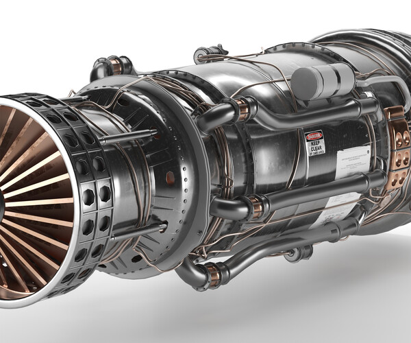 ArtStation - Turbofan engine | Resources