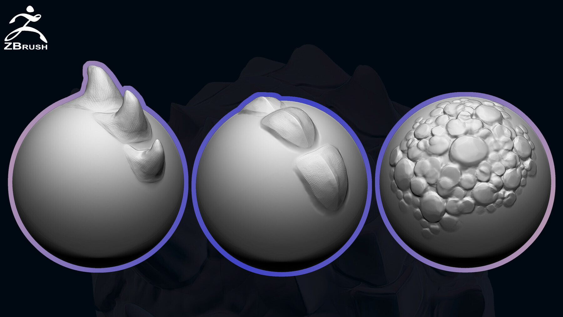 20 Dragon (Reptile) Skin VDM Brush for ZBrush preview 3