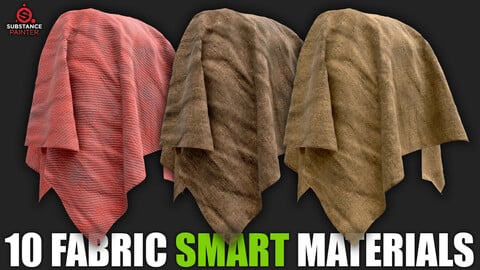 10 Fabric Smart Materials (Substance Painter)