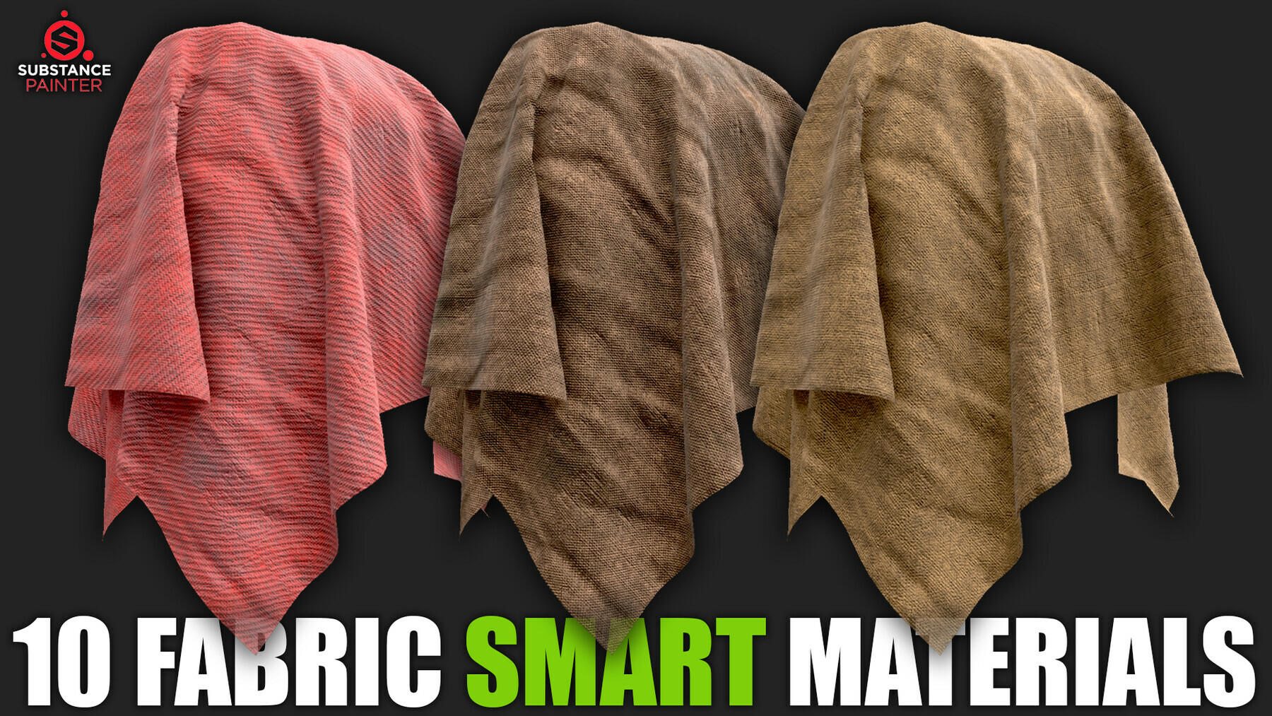 10 Fabric Smart Materials (Substance Painter) preview