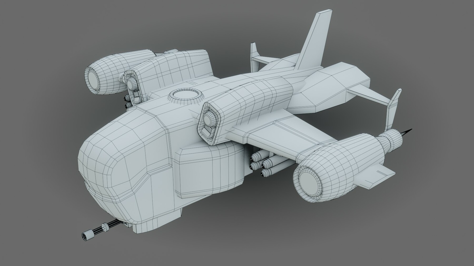 ArtStation - Sci-Fi Drop Ship - Low Poly - Game Ready - PBR | Game Assets