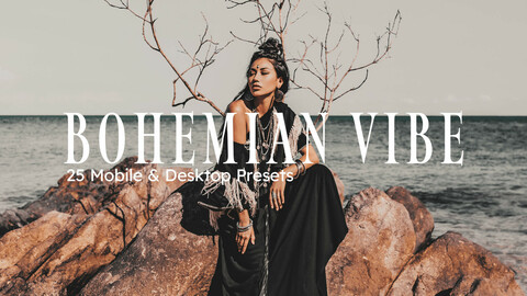 25 Bohemian Vibe LUTs & Lightroom Presets