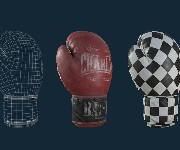 ArtStation boxing gloves Game Assets