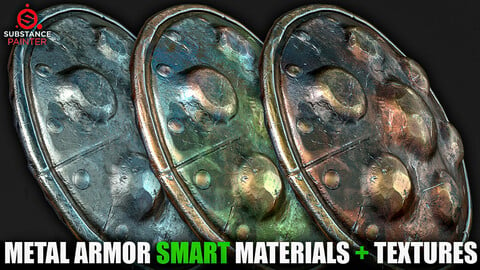 Metal Armor Smart Materials (Substance Painter + Textures)