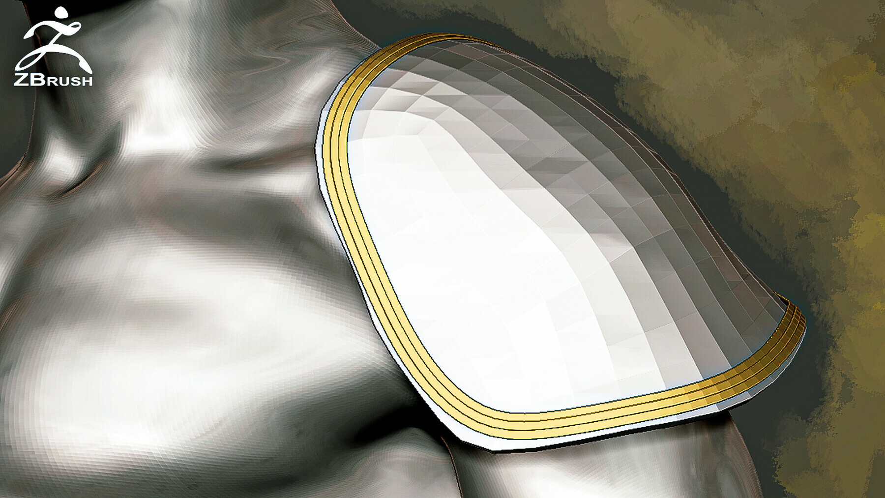 Armor Trim Brush for ZBrush preview 2