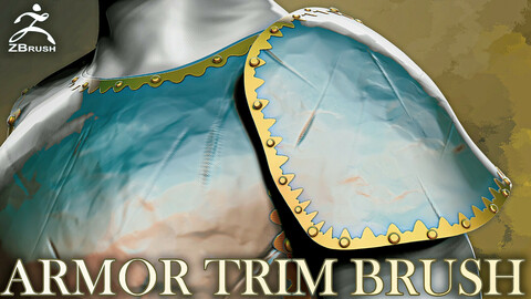 Armor Trim Brush for ZBrush