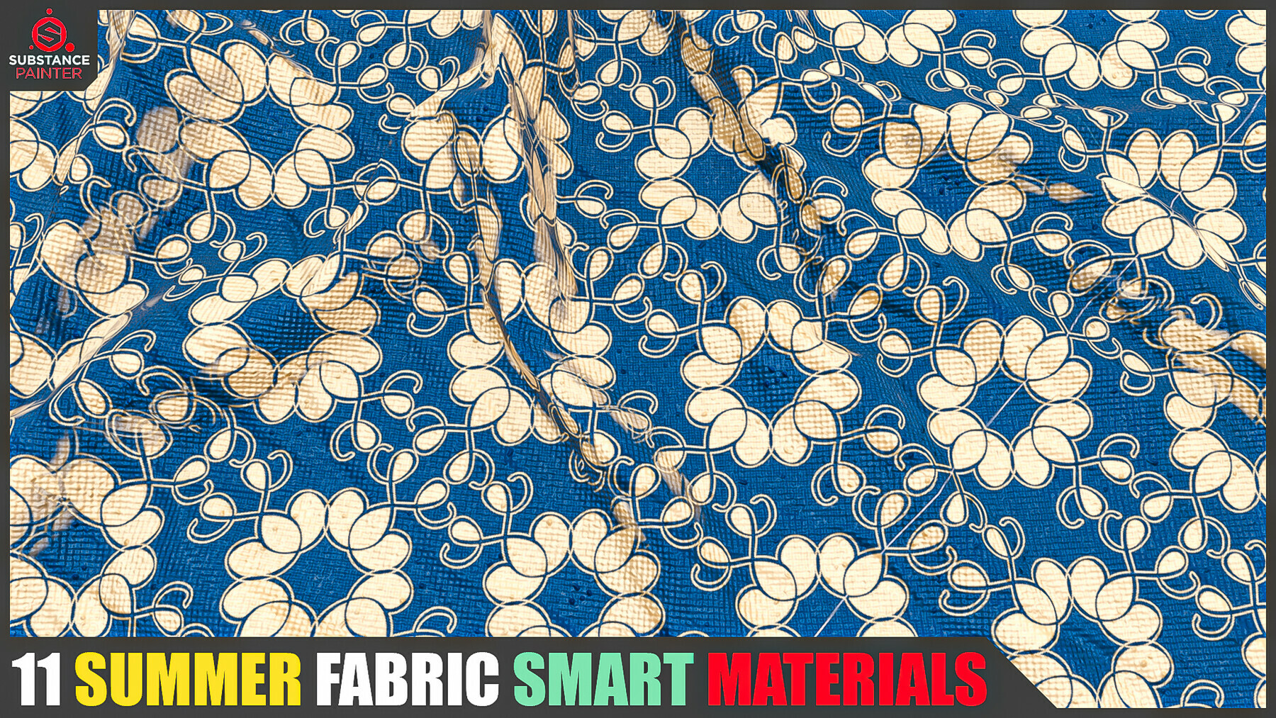 11 Summer Fabric Smart Materials (Substance Painter) preview 1