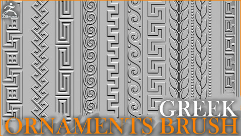 Greek Ornaments Brush for ZBrush