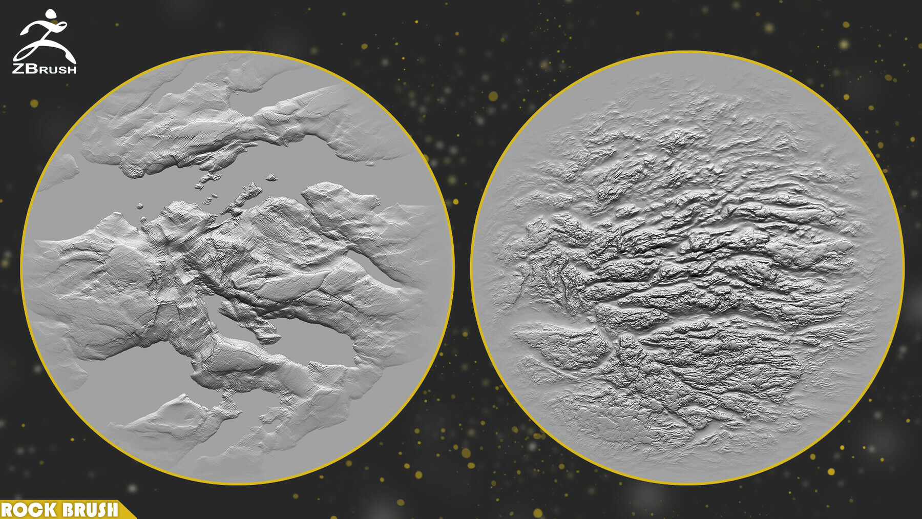 Rock Brush for ZBrush preview 1