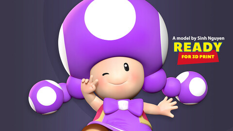 Toadette - Super Mario Fanart