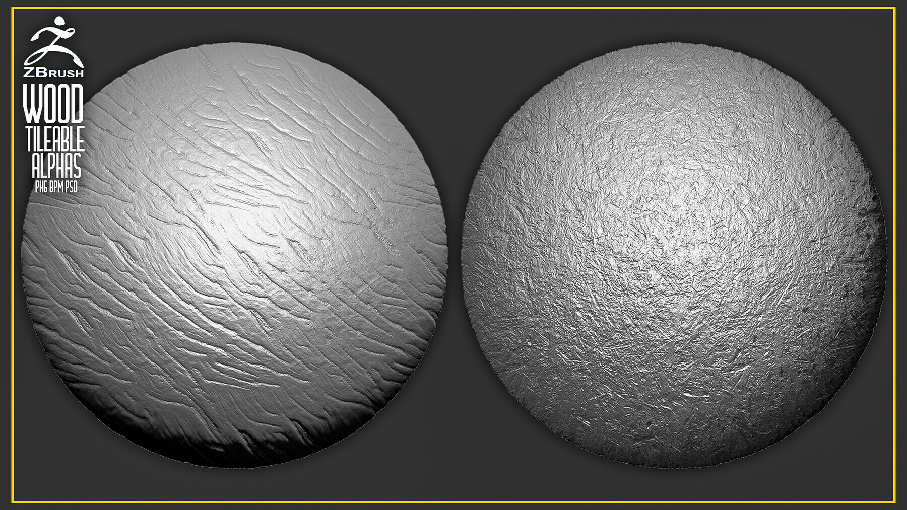 22 Wood Tileable Alphas Vol.5 (ZBrush, Substance) preview 1