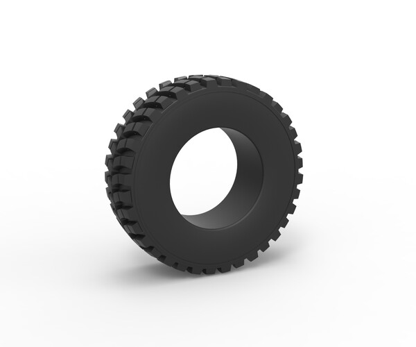ArtStation 3D printable Diecast Tractor tire 8 Scale 125 Resources