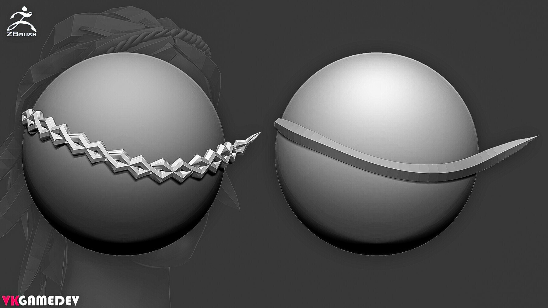 Hair IMM Brush for ZBrush preview 3