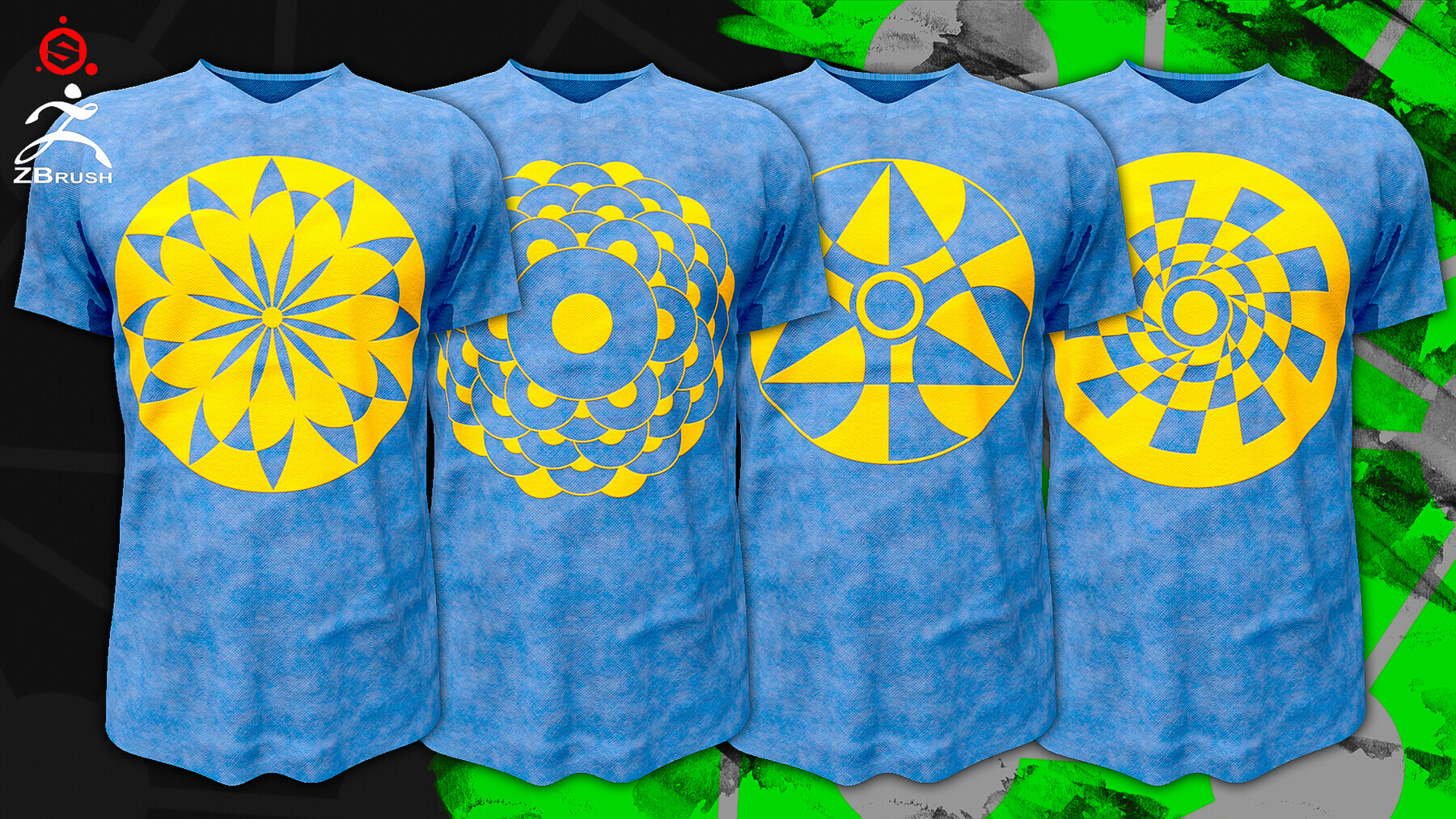 Sci-Fi Alphas and Patterns (4K) for Substance, ZBrush preview 2