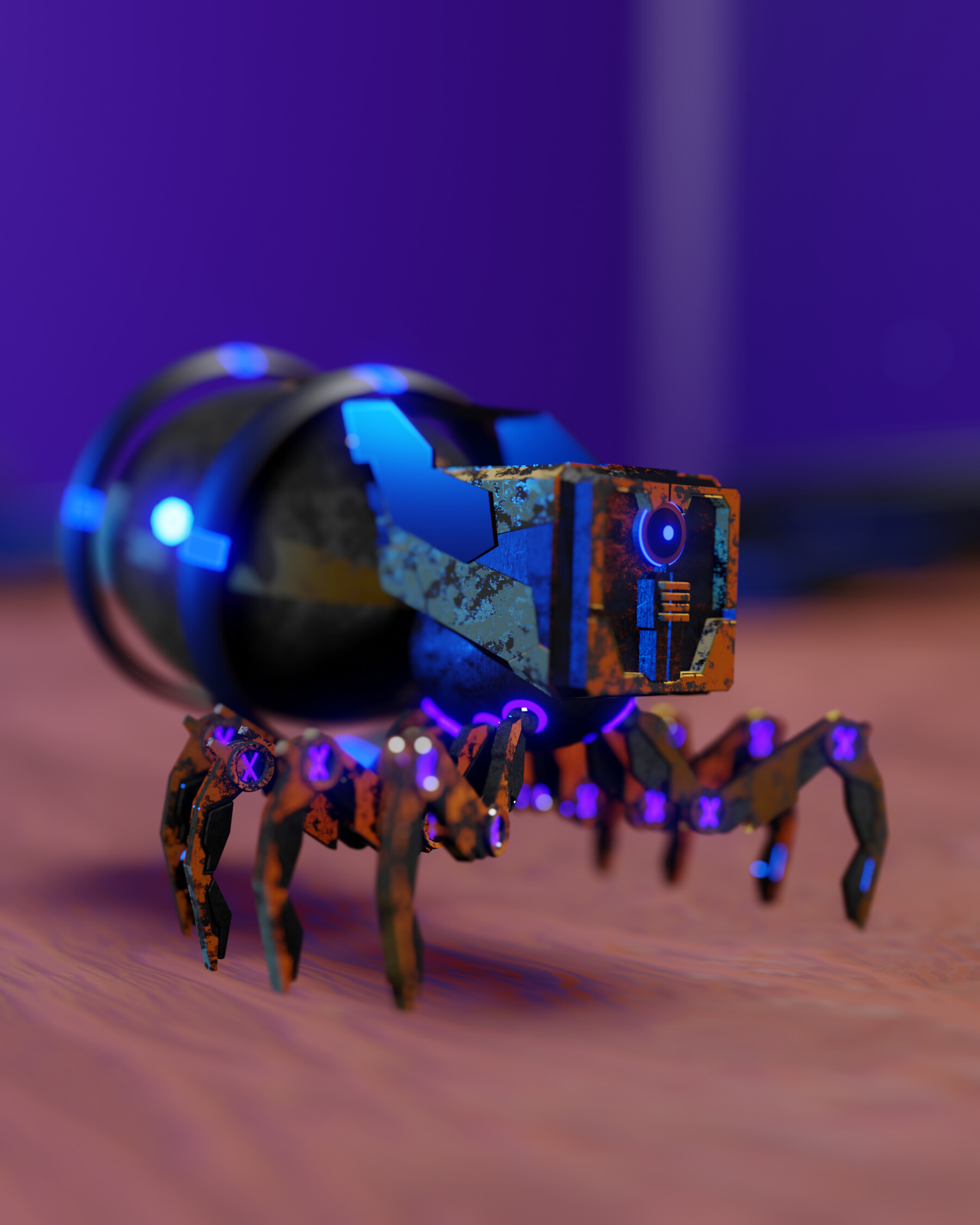silhuet udarbejde kartoffel ArtStation - Cyborg nano spider robot | Resources