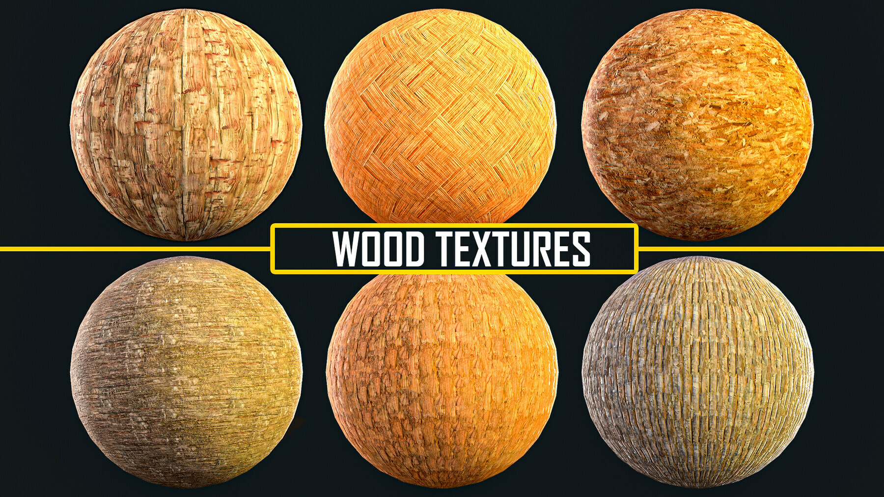 Wood Textures (PNG, 2K, Tileable) preview