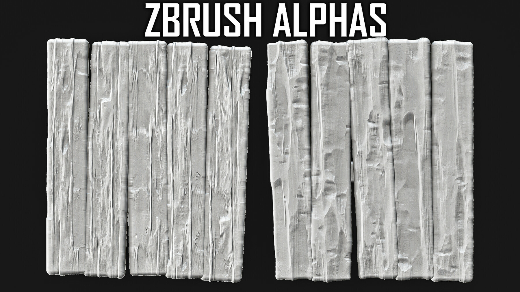 Wood Tileable Alphas Vol.6 (ZBrush, Substance) preview 1