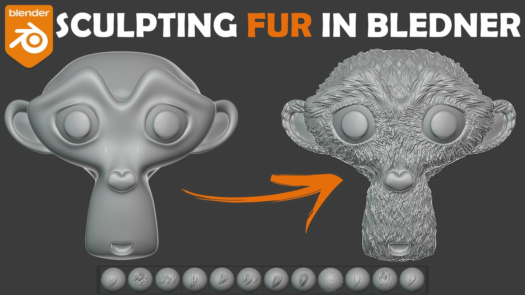 ArtStation - Blender 3D Sculpting Fur (Hair) Brushes | Brushes