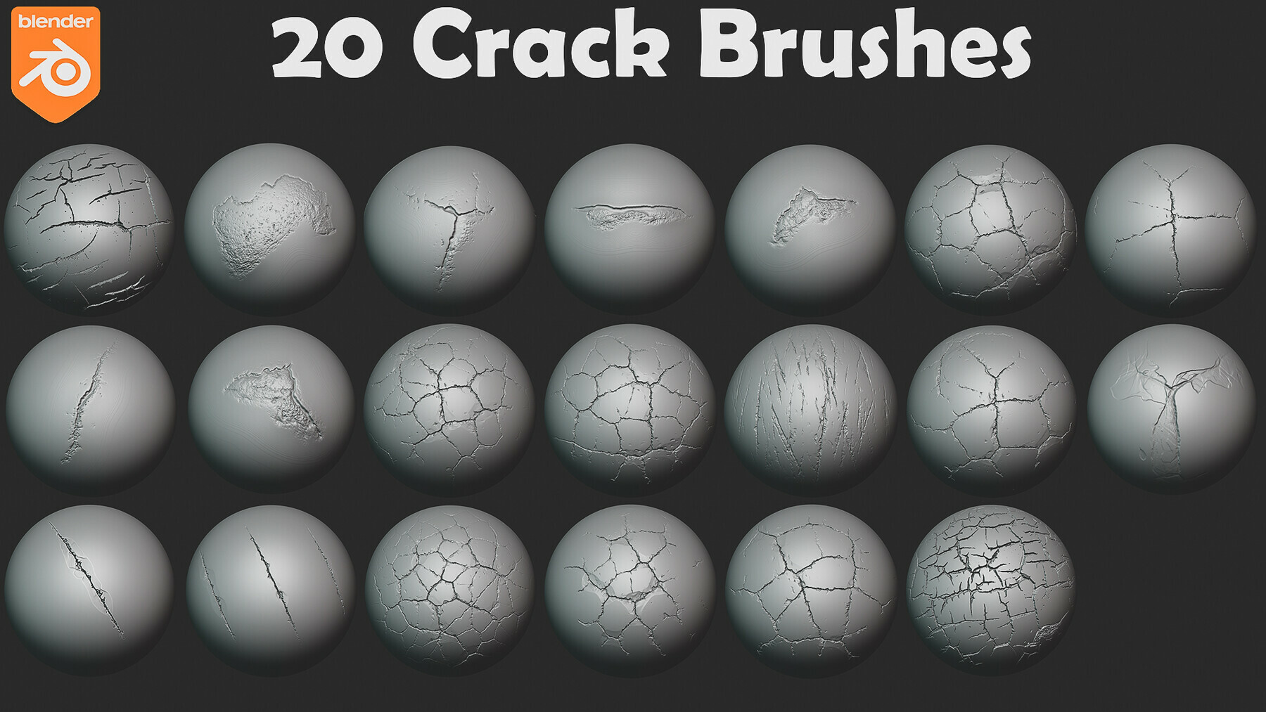 Damage Brushes For Blender. Asset Browser. preview 1