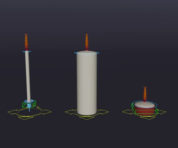 ArtStation Candle Rig (for Maya) Game Assets
