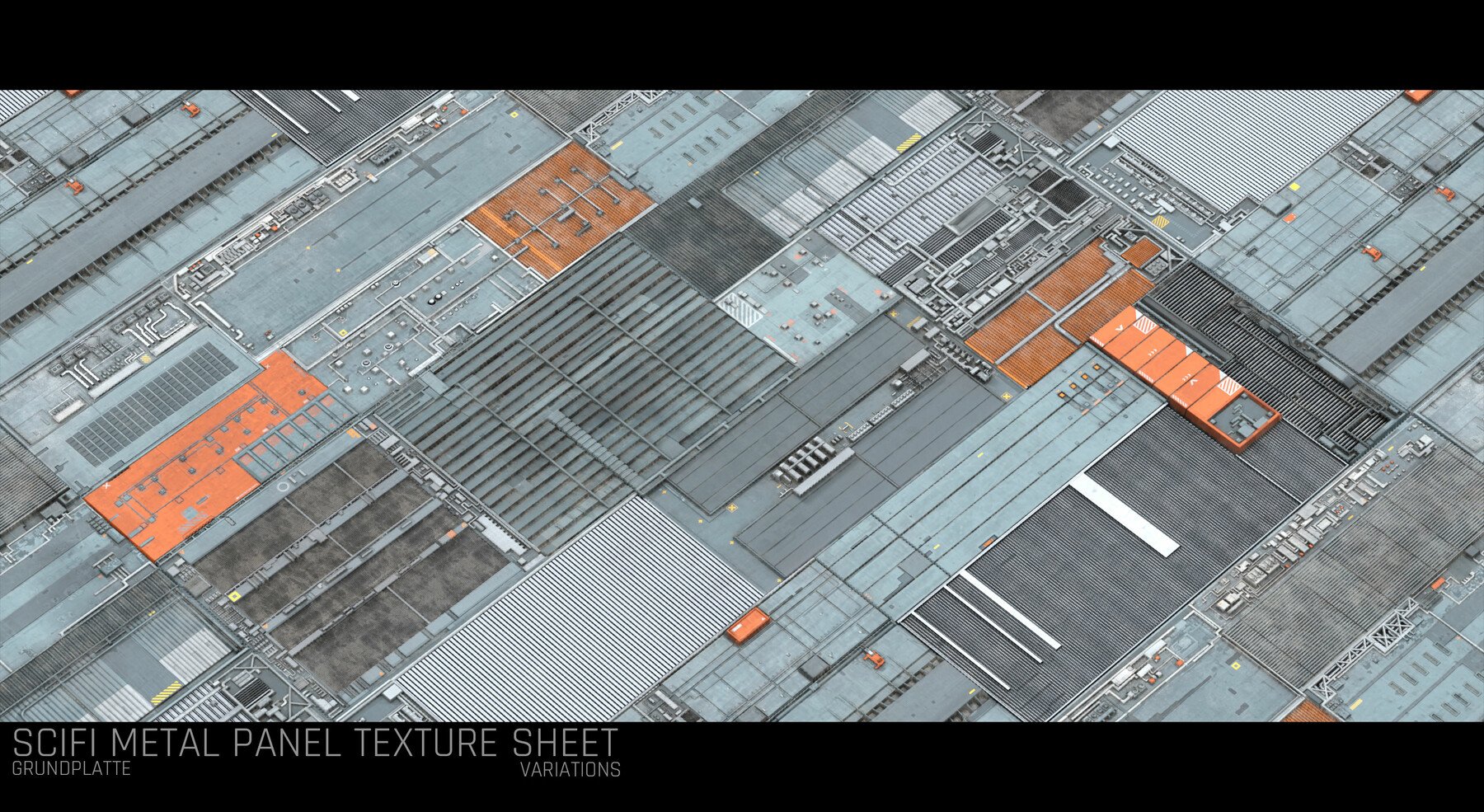 ArtStation - Sci Fi Wall Panel Texture Set 4 | Resources